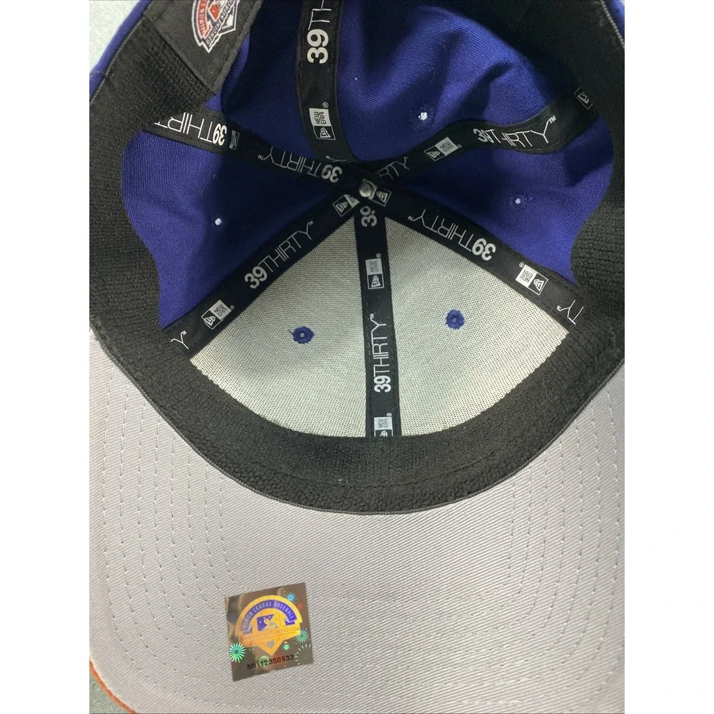 Durham Bulls Baseball Fitted Hat New Era Small Medium NWOT Navy Orange